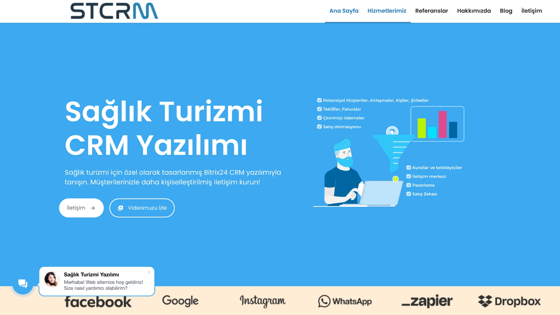 Sağlık Turizmi CRM Web Tasarımı