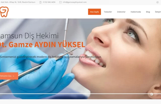 Dt. Gamze Aydın Yüksel Web Tasarımı