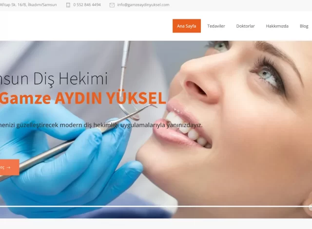 Dt. Gamze Aydın Yüksel Web Tasarımı